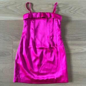 New! Katie J NYC Fuchsia Strapless Top